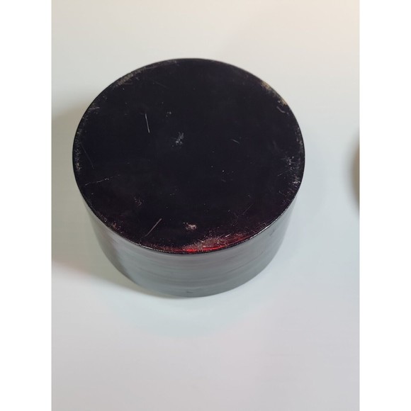 Round Wooden Trinket Jewelry Box Bird Floral Embossed Silver Plate Lid - Picture 4 of 6